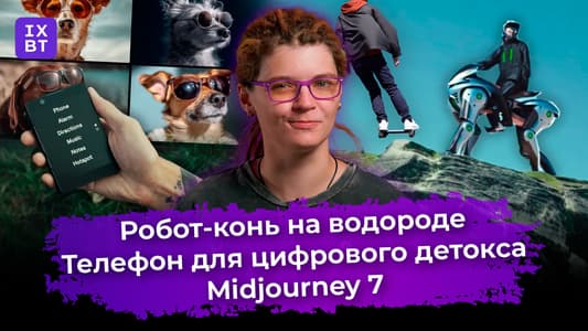 Робот-конь на водороде, телефон для цифрового детокса и Midjourney 7. Главные новости #47